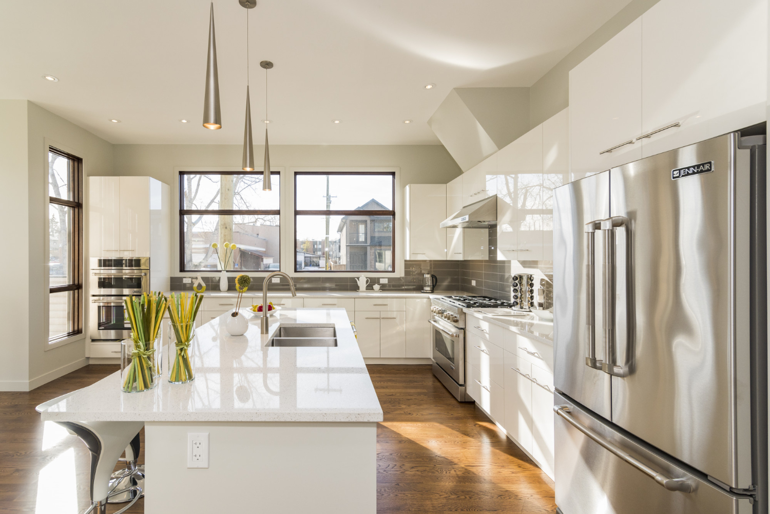 Modern kitchen after professional cleaning